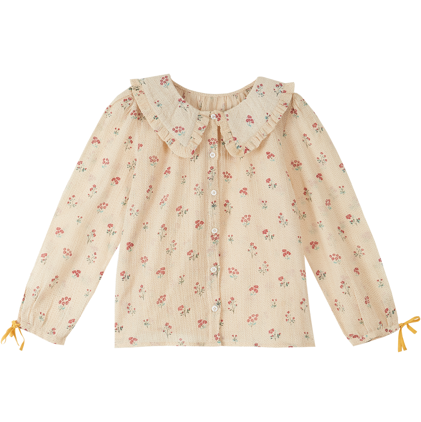 Blouse voile de coton capucine