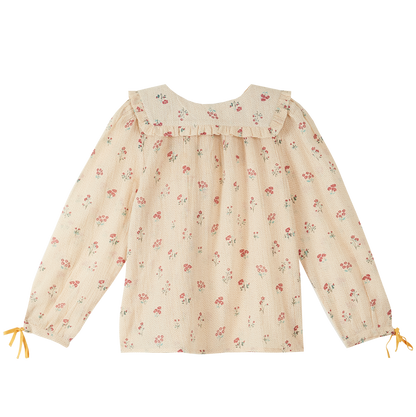 Blouse voile de coton capucine