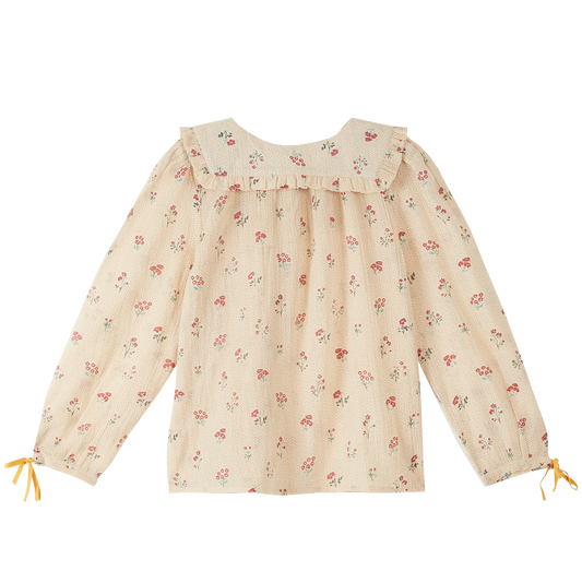 Blouse voile de coton capucine