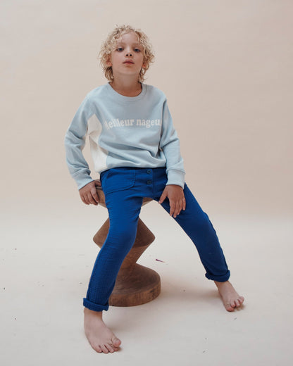 Pantalon gaze de coton minuit