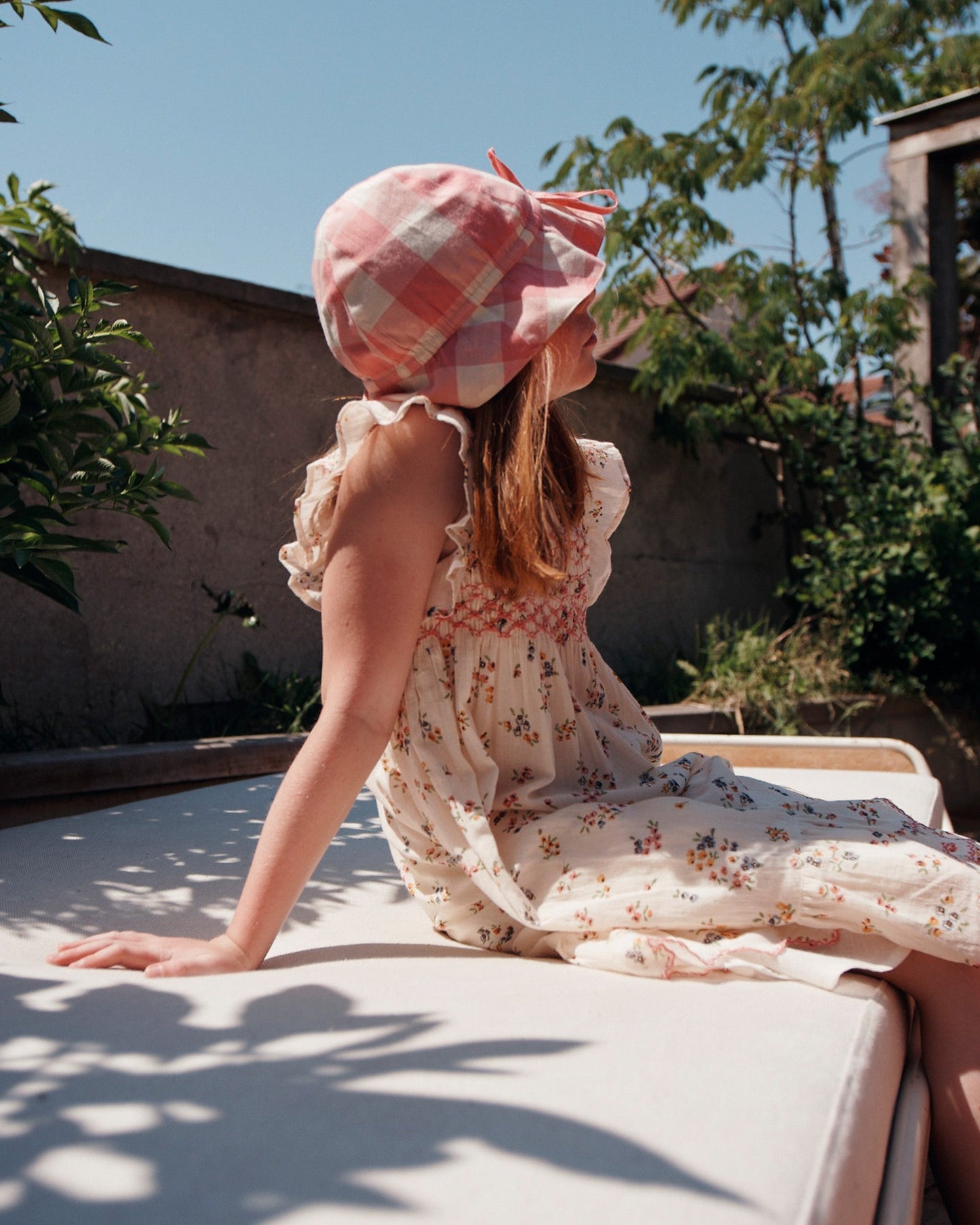 Robe smockée rebrodée achillea