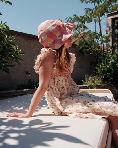 Robe smockée rebrodée achillea