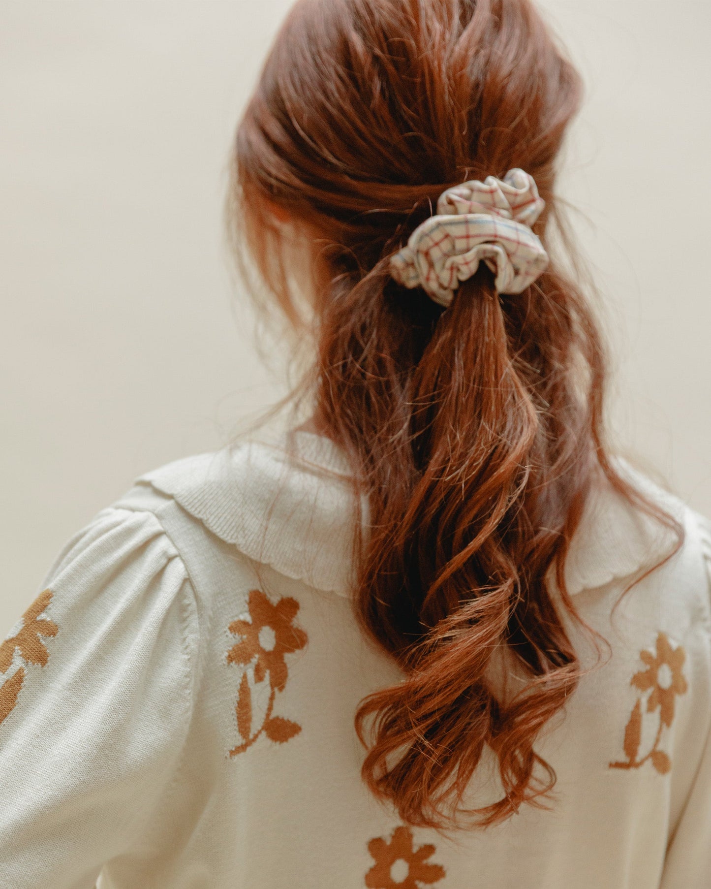 Cardigan fleurs coton bio femme caramel