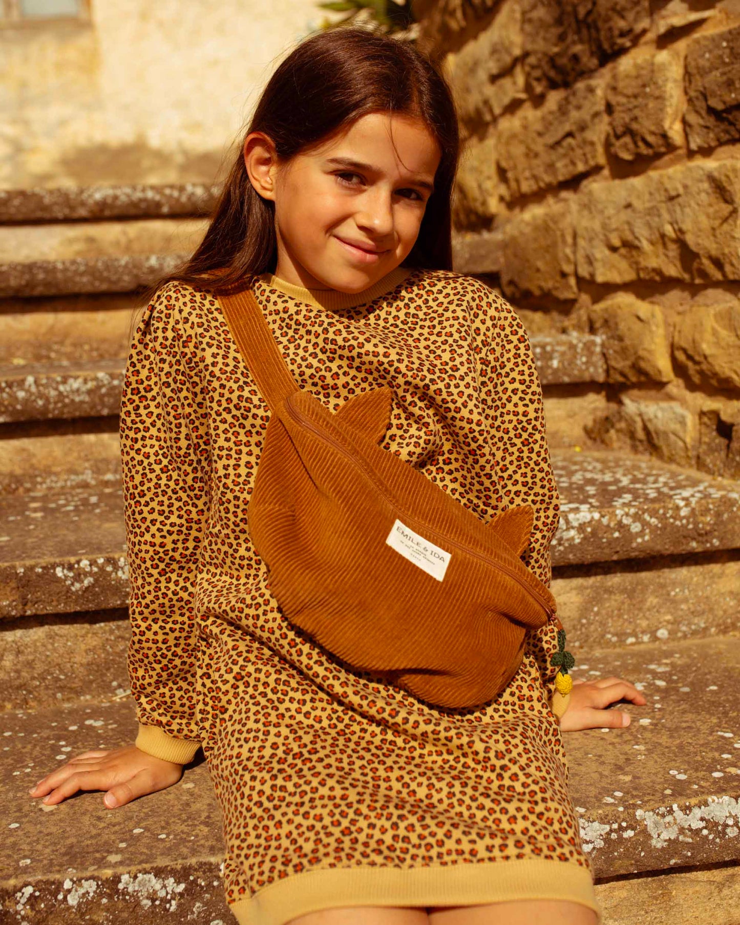 Robe coton bio léopard
