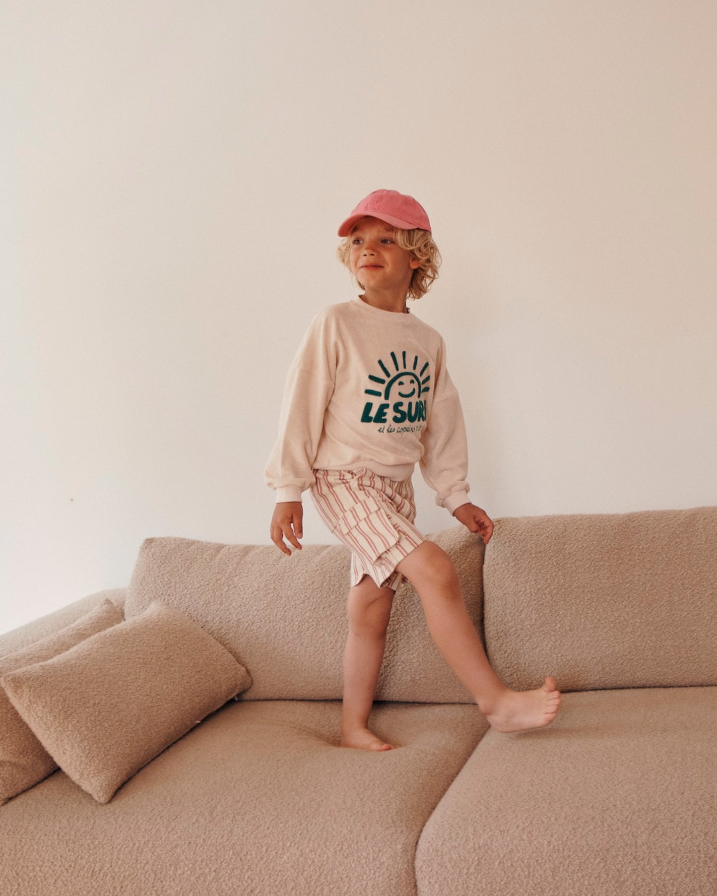 Sweat éponge surf crème