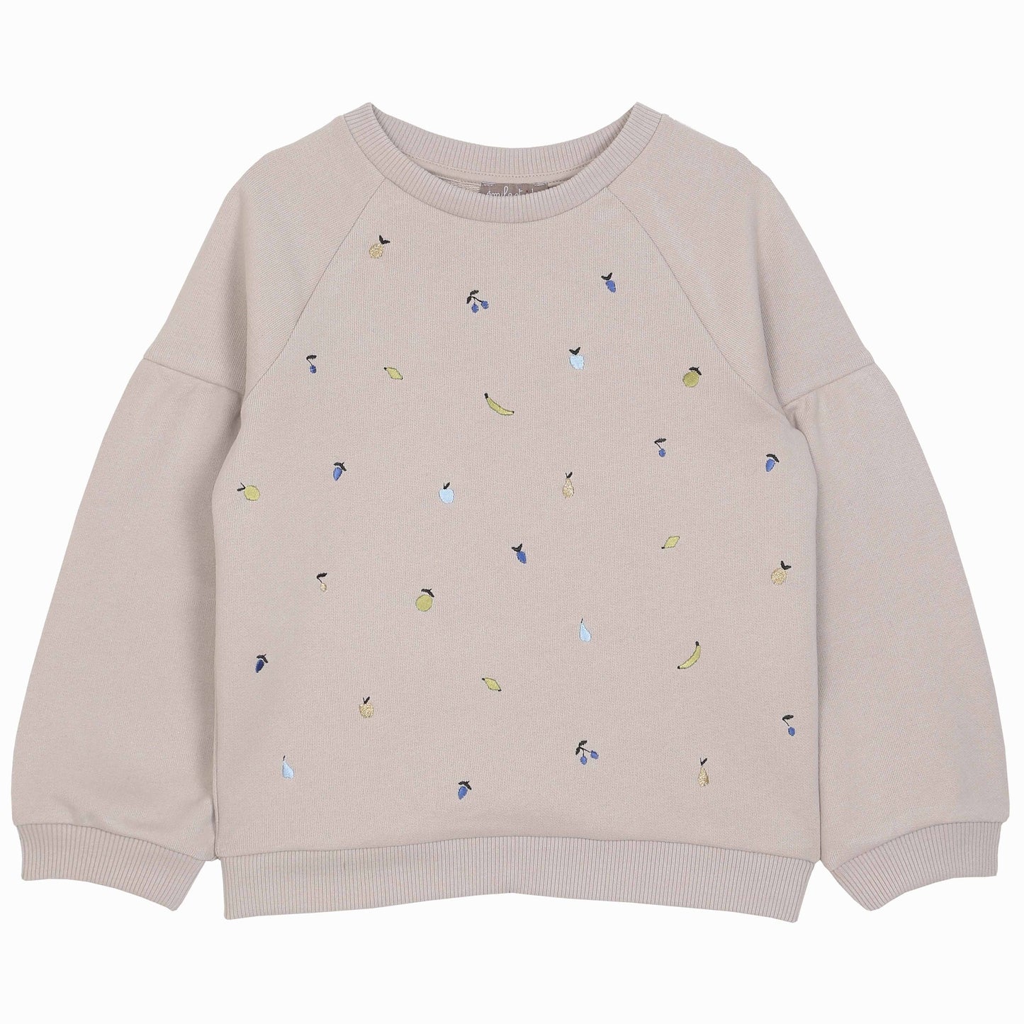 Sweatshirt brodé mastic