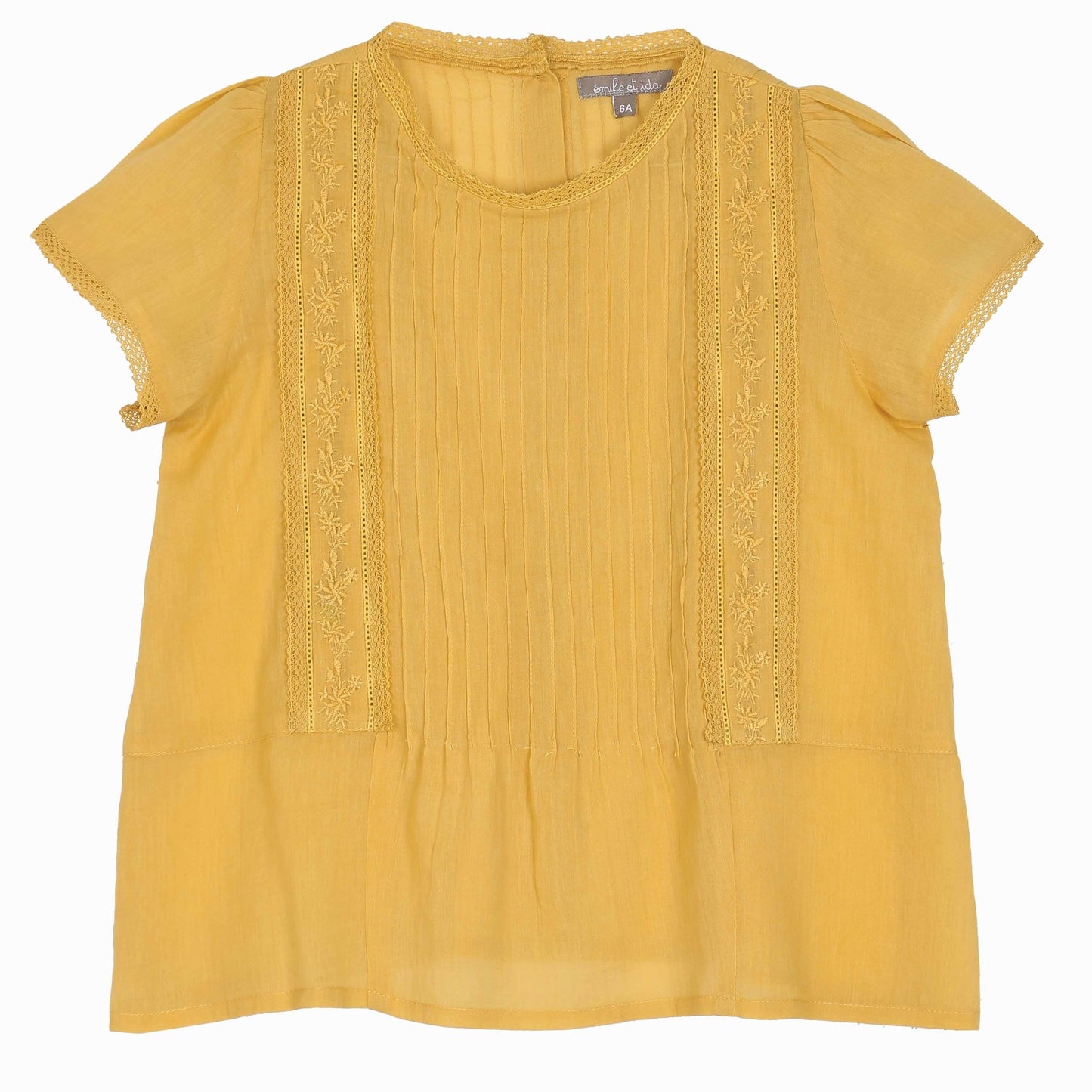 Blouse vintage brodée maïs