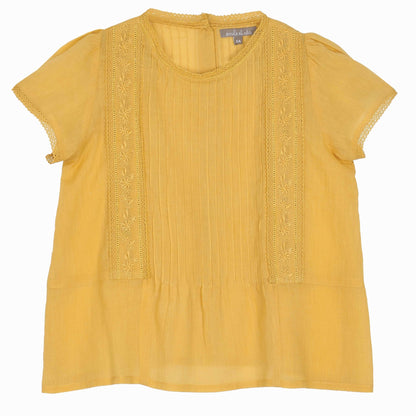 Blouse vintage brodée maïs