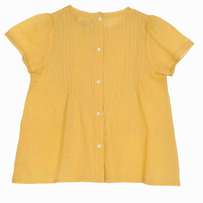 Blouse vintage brodée maïs