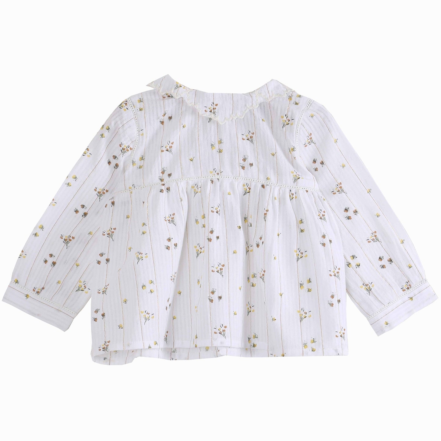 Blouse imprimée écru