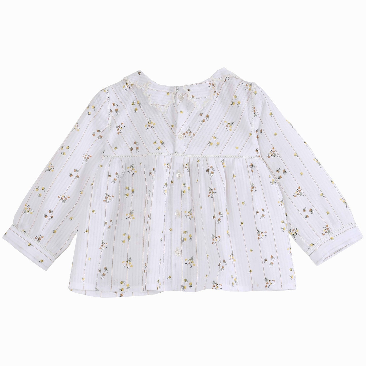 Blouse imprimée écru