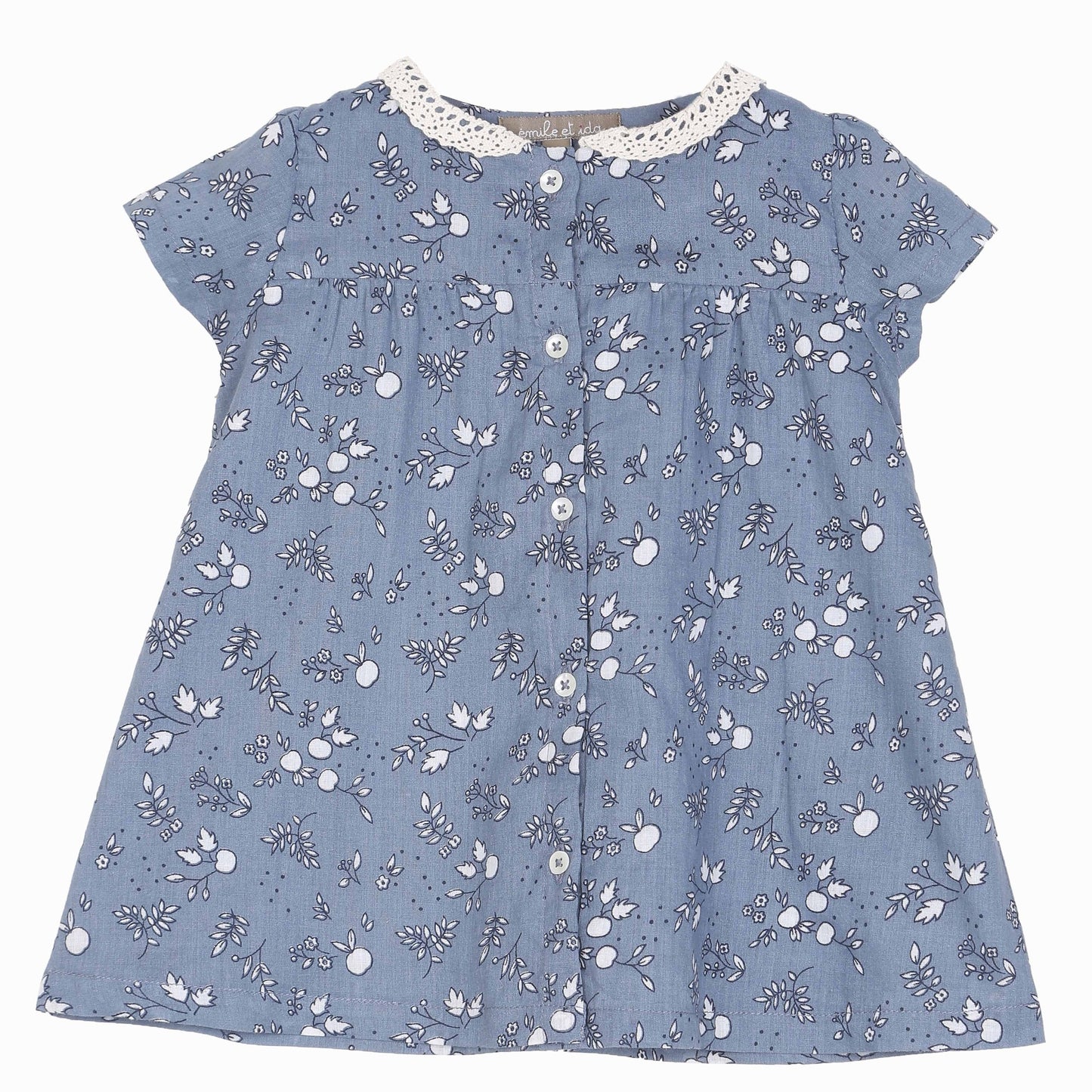 Robe imprimée bleu