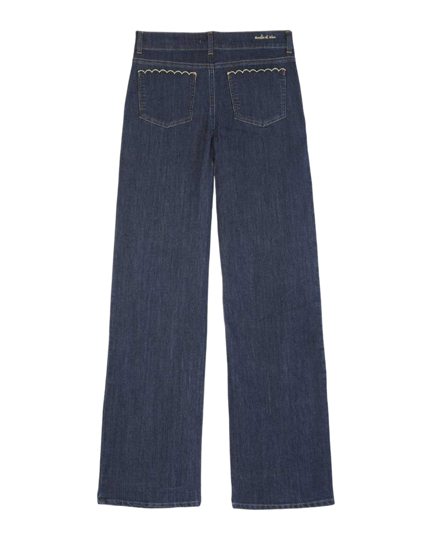 Pantalon denim brut flare
