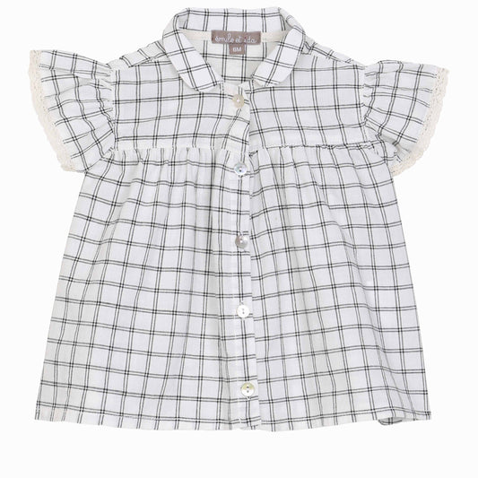 Blouse à carreaux
