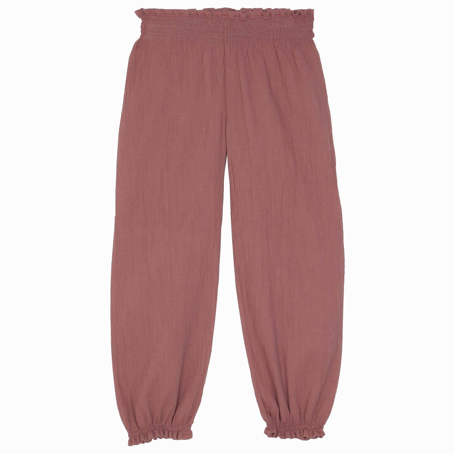 Pantalon crépon sienne