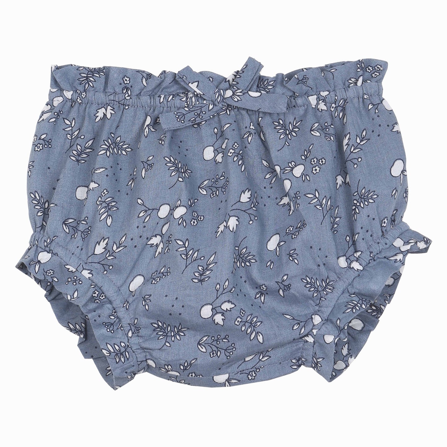 Bloomer crépon imprimé bleu