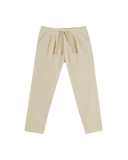 Pantalon velours porcelaine