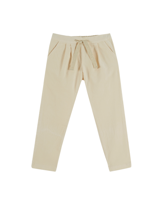 Pantalon velours porcelaine