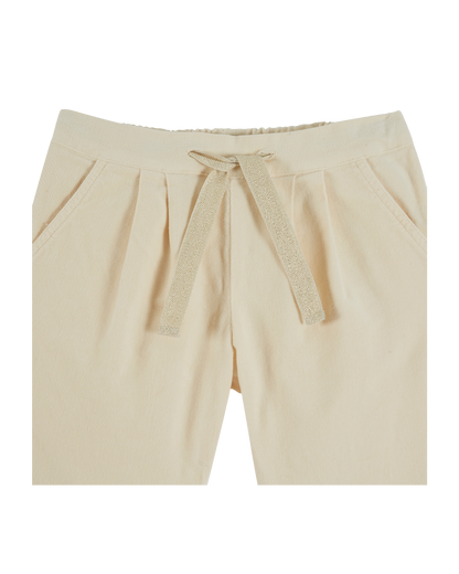 Pantalon velours porcelaine