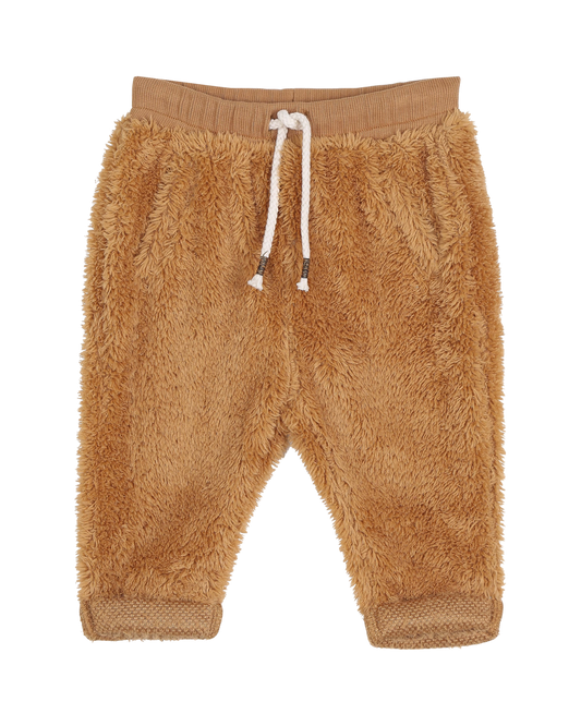 Pantalon peluche ambre