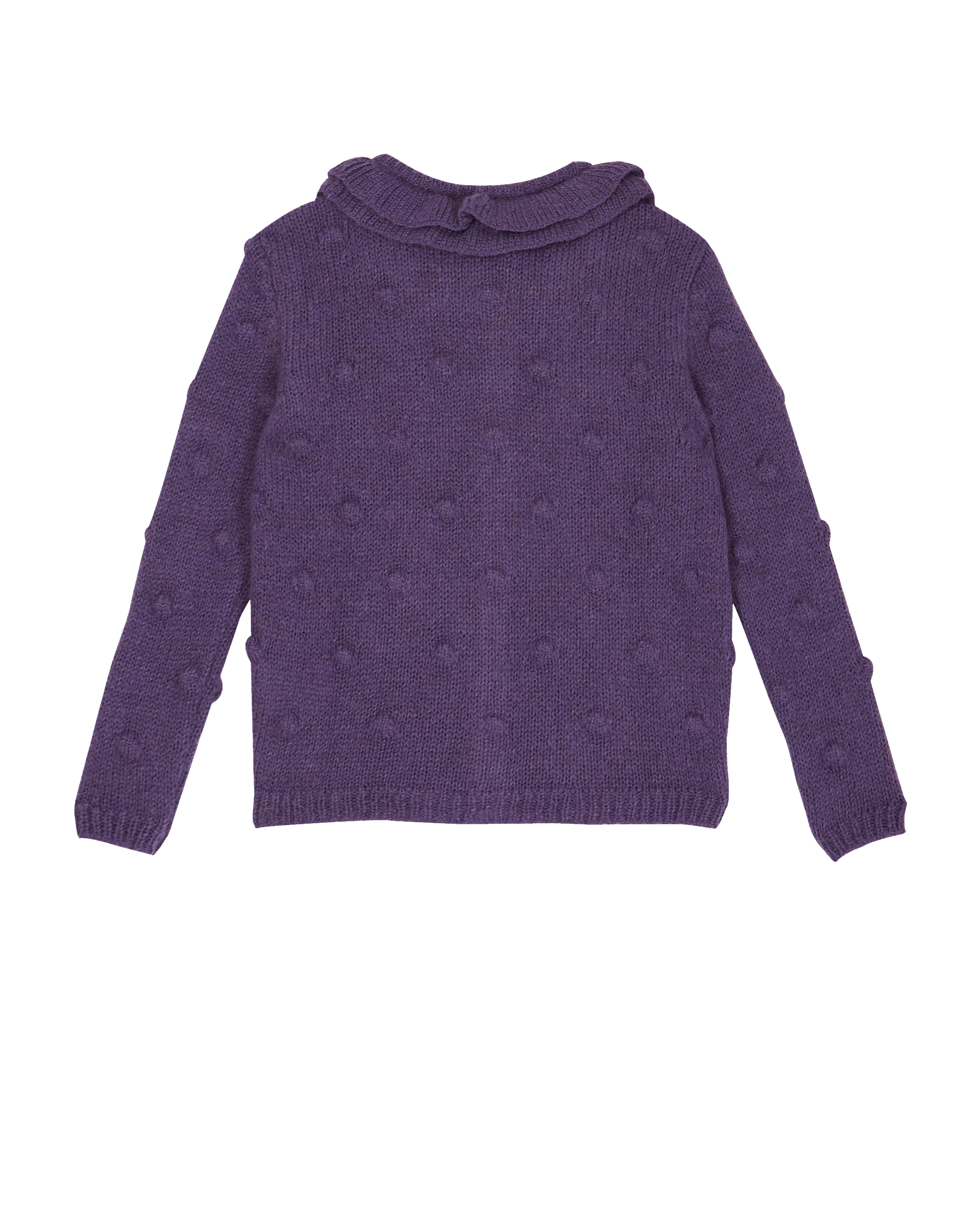Cardigan fille laine d'alpaga violet