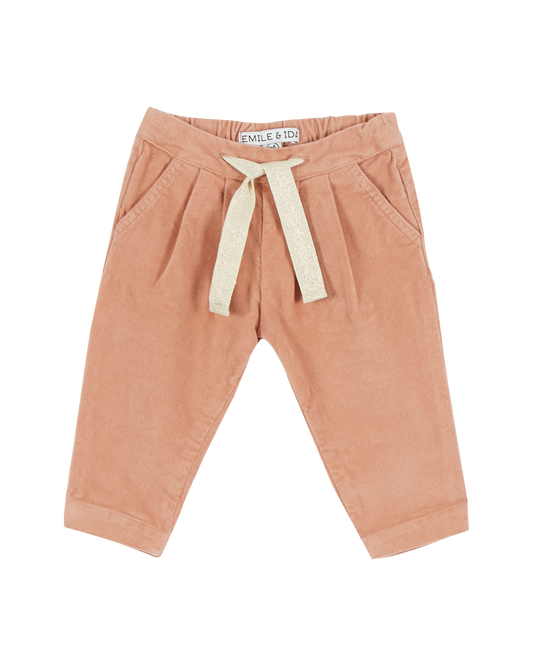 Pantalon velours bois de rose