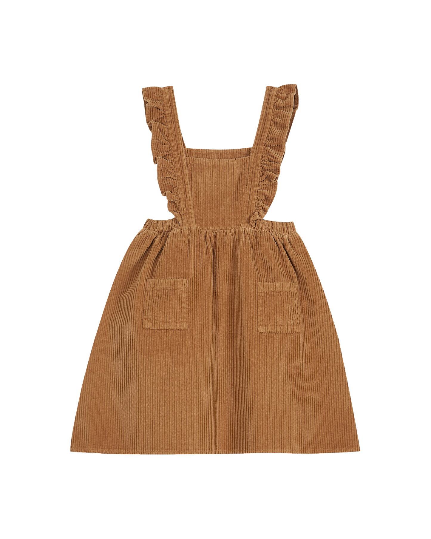 Robe tablier velours noix