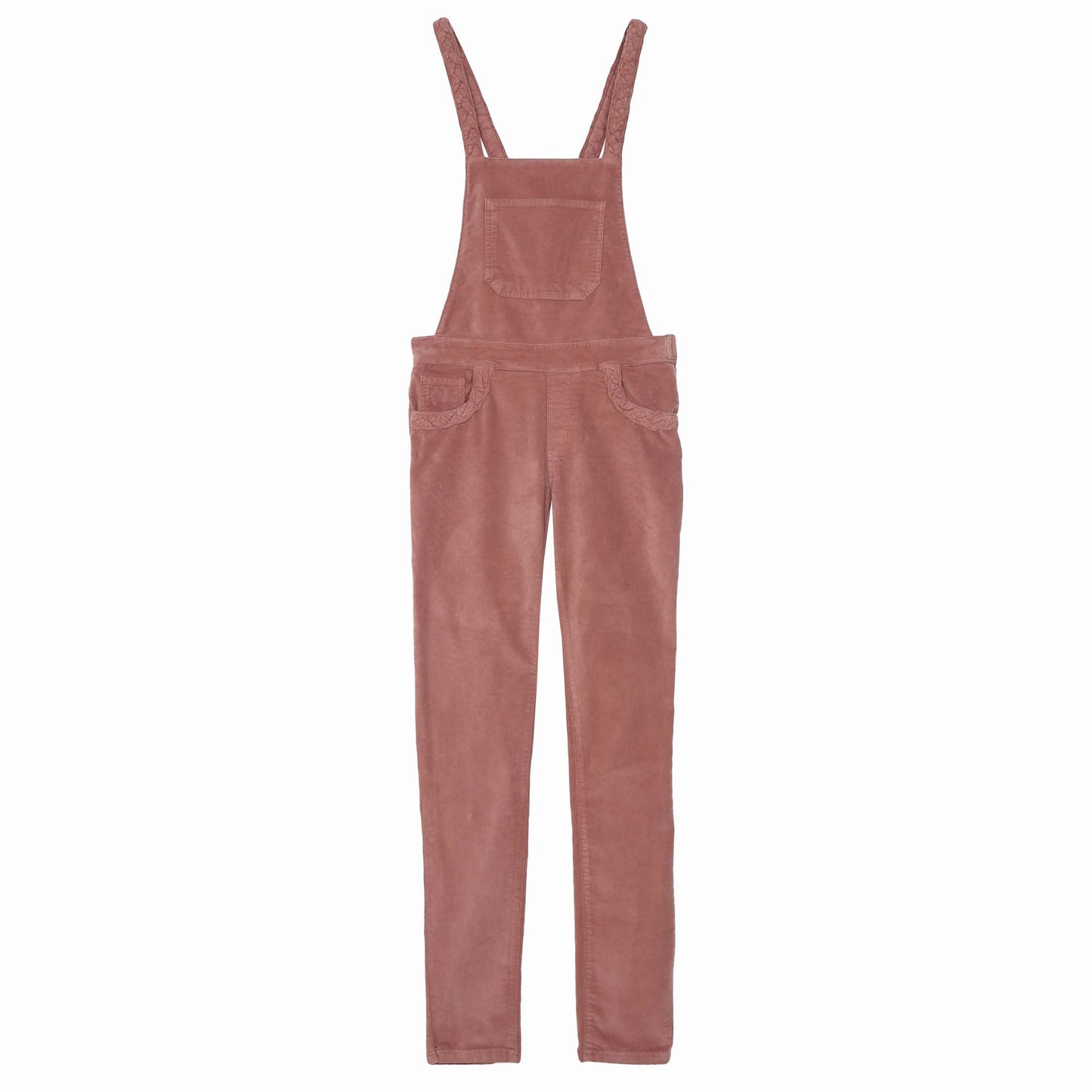 Salopette tresses velours raisin