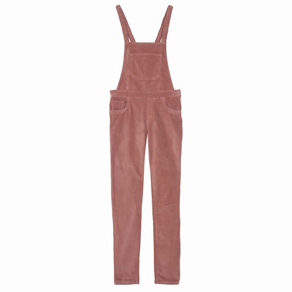 Salopette tresses velours raisin