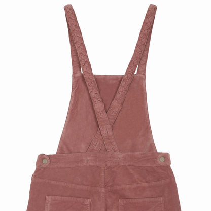 Salopette tresses velours raisin