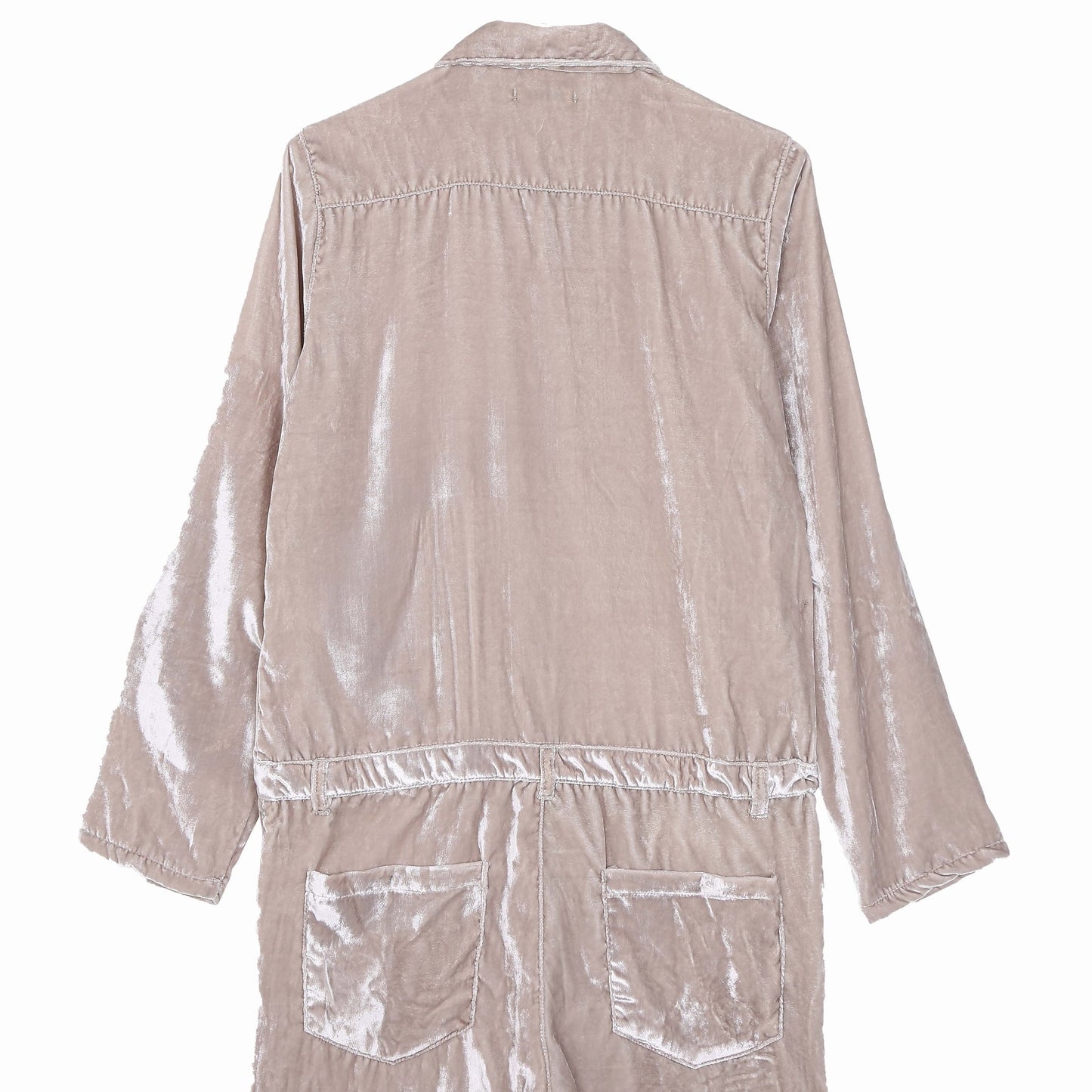 Combinaison en panne de velours mastic