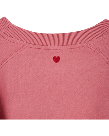 Sweat soleil coton bio framboise