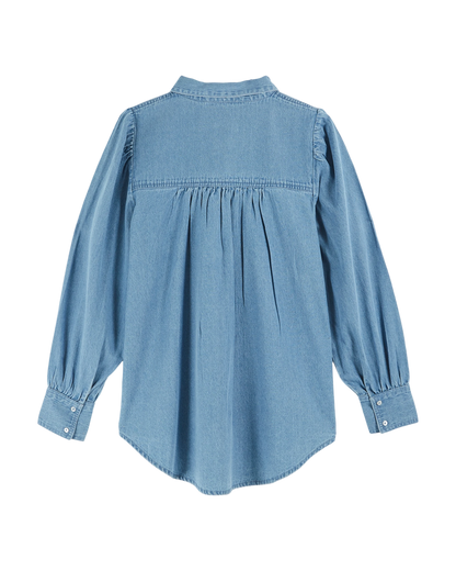 Chemise ample denim clair