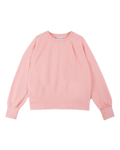 Sweat coton et teinture bio rose