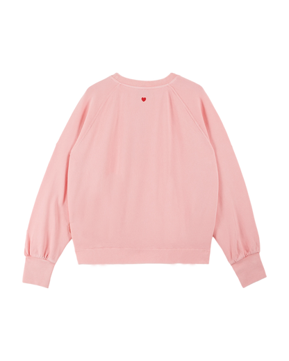 Sweat coton et teinture bio rose