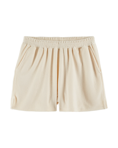 Short éponge crème