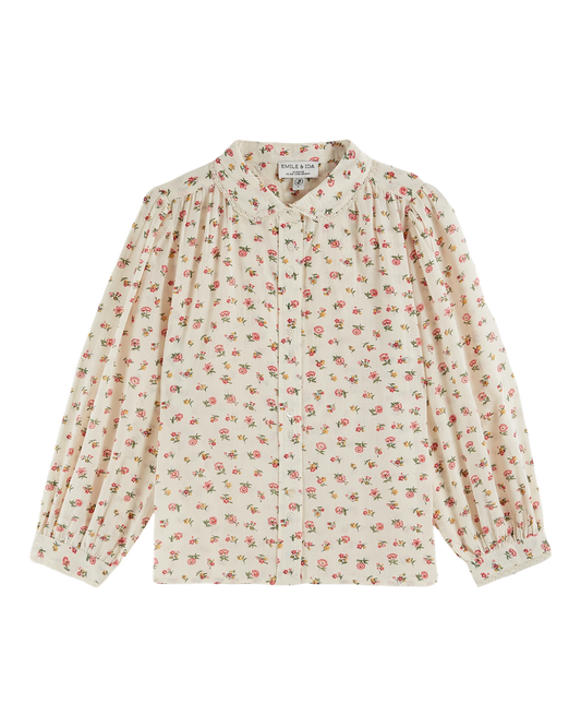 Blouse à fleurs floresco