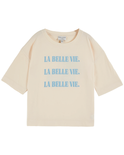 T-shirt oversize La Belle Vie coton bio écru