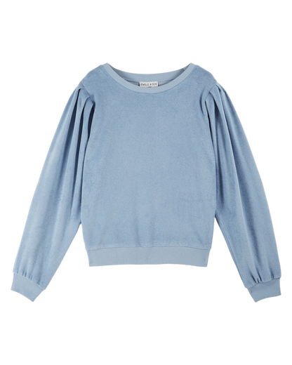 Sweat éponge bleu clair