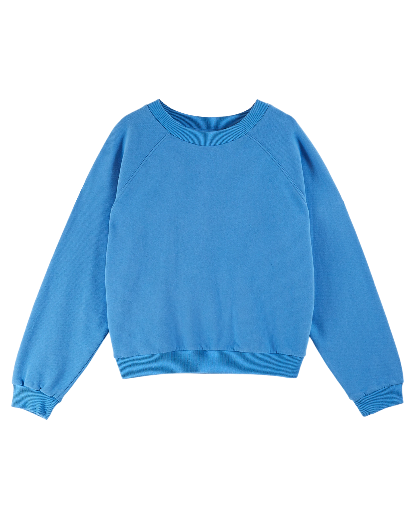 Sweat coton bio bleu lagon