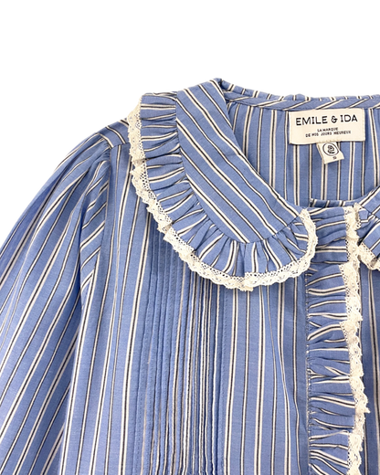 Blouse rayures bleu et blanc