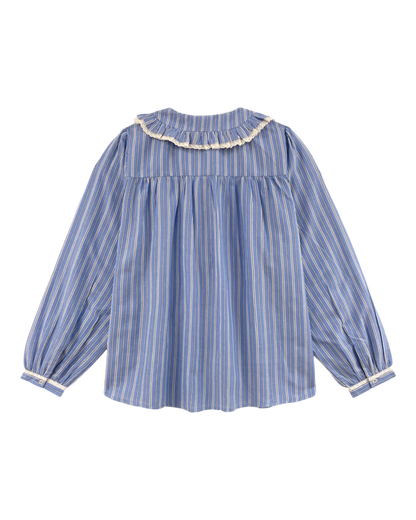 Blouse rayures bleu et blanc