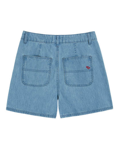 Short denim bleu clair