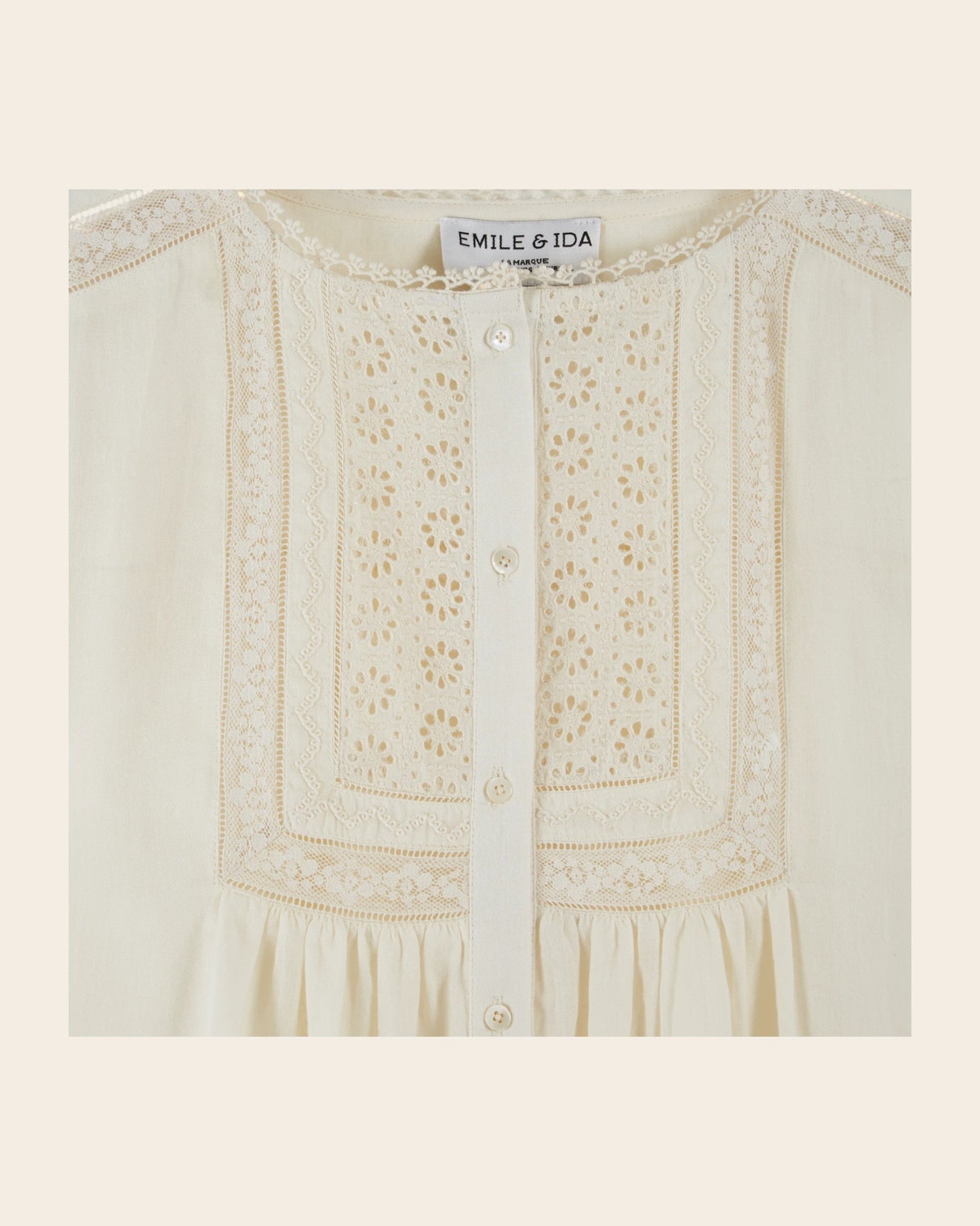 Blouse - Dentelle écru