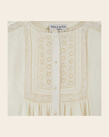 Blouse - Dentelle écru