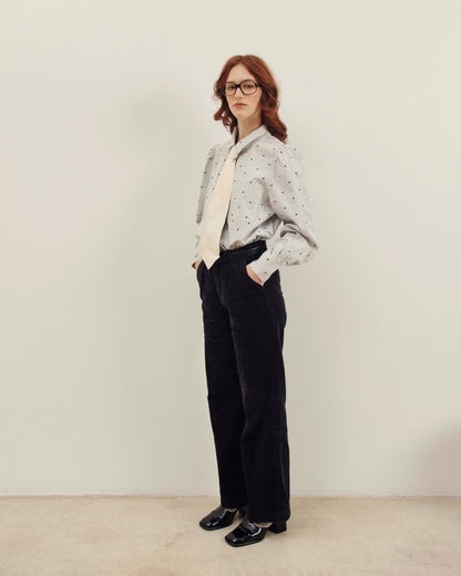 Pantalon - Velours cotelé noir