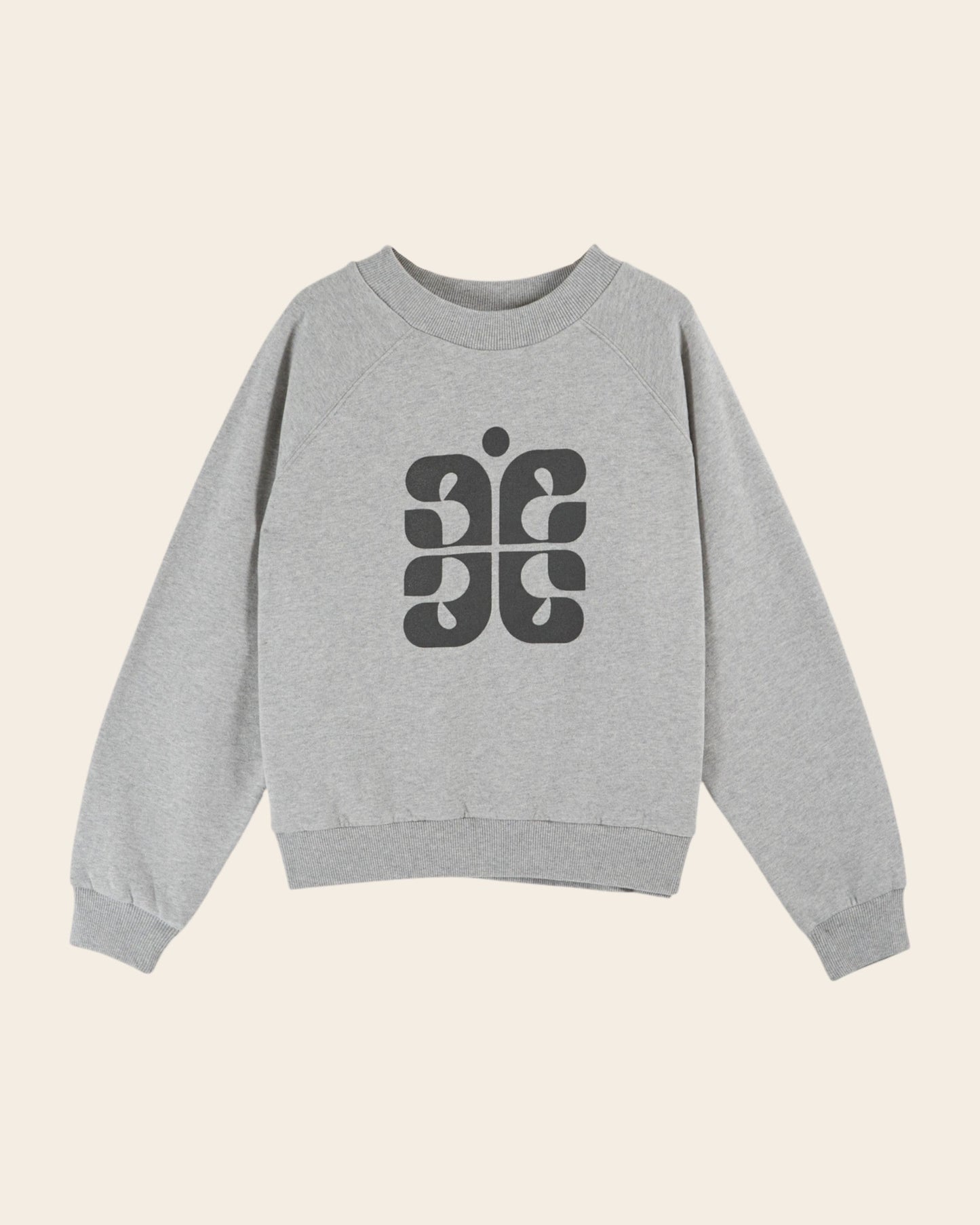 Sweat - Logo coton bio gris