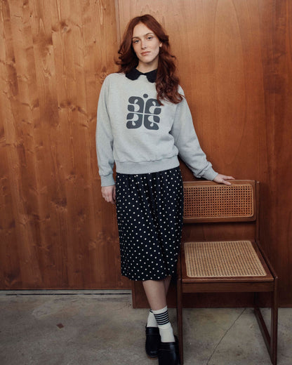 Sweat - Logo coton bio gris