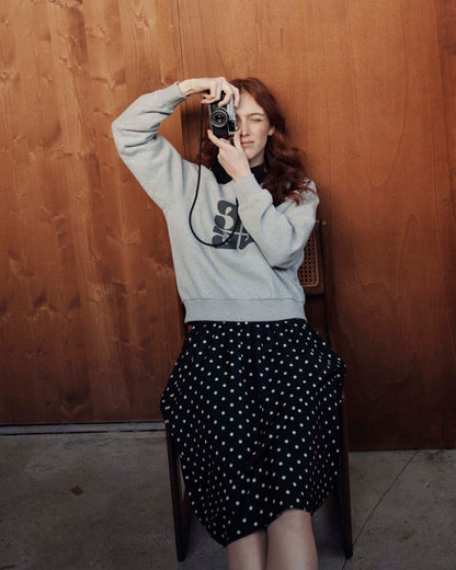 Sweat - Logo coton bio gris