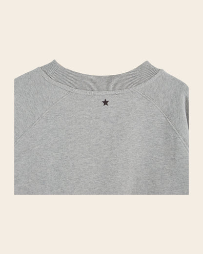 Sweat - Logo coton bio gris